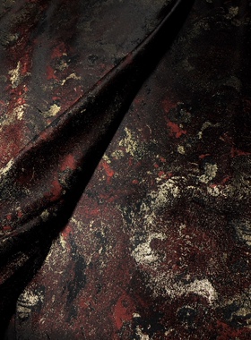 【半米价】织金渲染红晕洒金织金提花面料服装设计布国风汉服造型