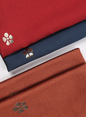 【半米价】春夏斜纹磨毛绣花小金花布料长袄比甲斗篷周岁服汉服布