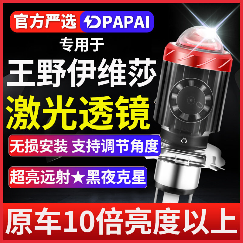王野伊维莎摩托车LED激光透镜大