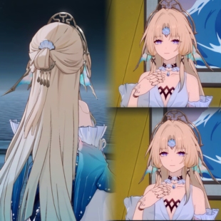 墨染青丝假发定制 崩坏 星穹铁道 真珠cos假发来图定做各种假毛