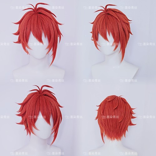 墨染青丝假发定做idolish7 七濑陆cos假发来图定做各种人物假毛