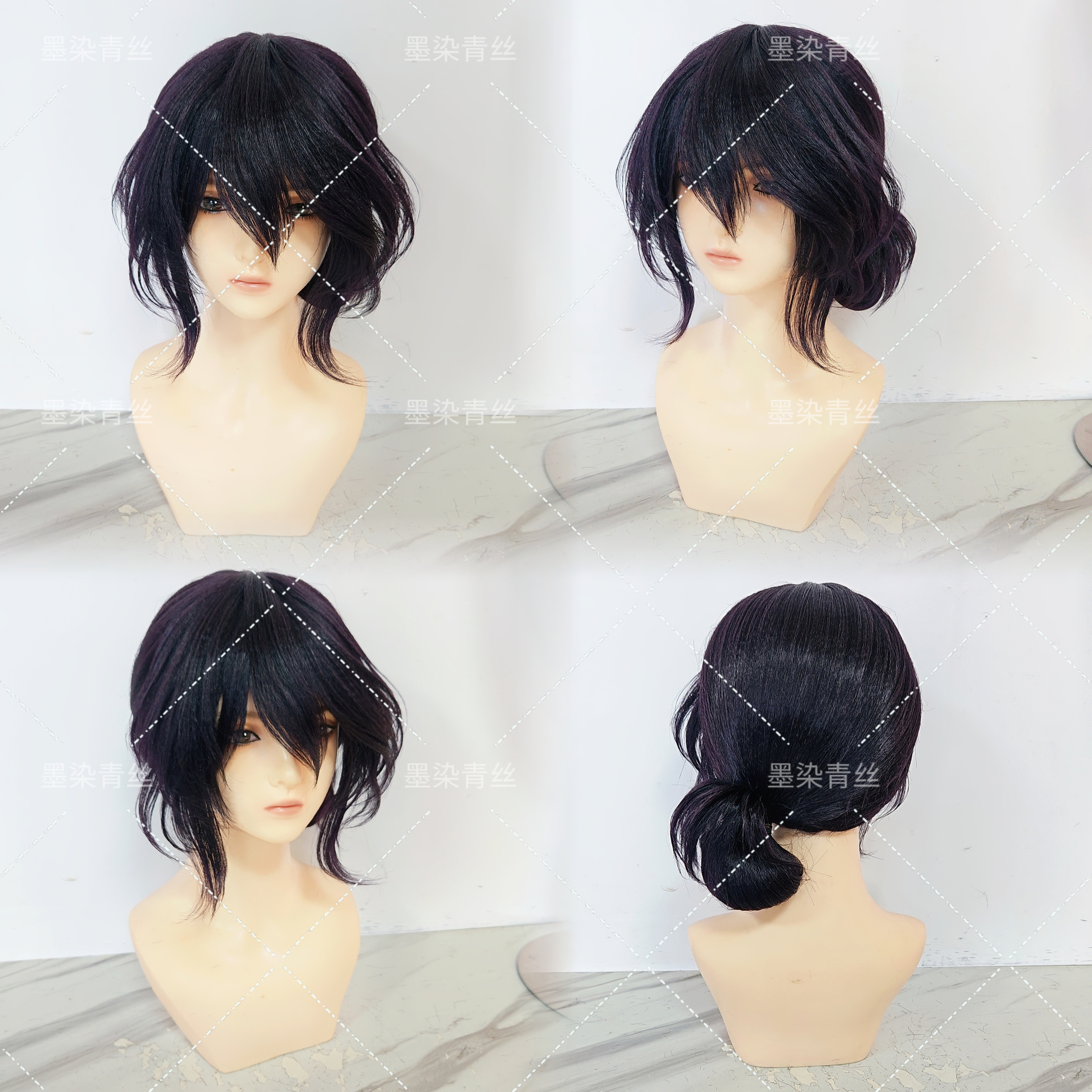 墨染青丝来图定制cos假发