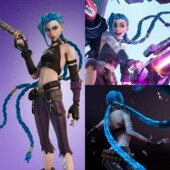 墨染青丝定制英雄联盟LOL暴走萝莉 金克丝cos假毛定做各种假发