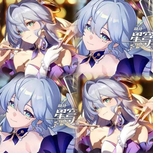 墨染青丝假发定制崩鐵 星穹铁道 知更鸟cos假发一件起定做假毛