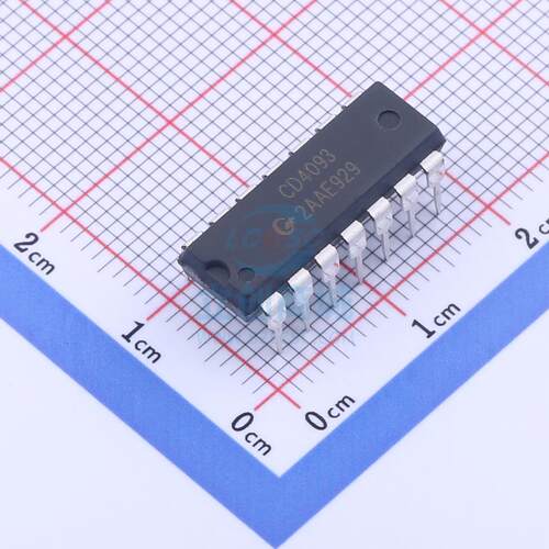逻辑门 CD4093DA.TB DIP-14 I-CORE(中微爱芯)