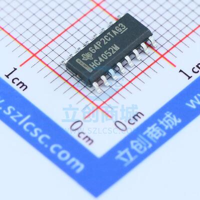 模拟开关/多路复用器 CD74HC4052M96 SOIC-16_150mil TI(