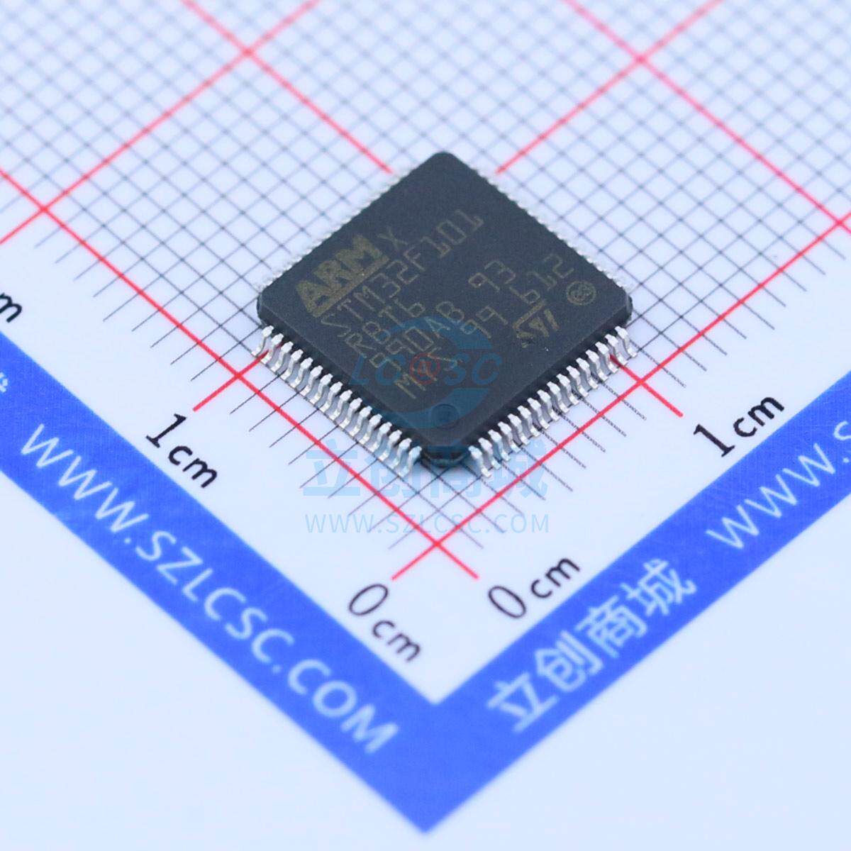 单片机(MCU/MPU/SOC) STM32F101RBT6 LQFP-64_10x10x05P ST 全新