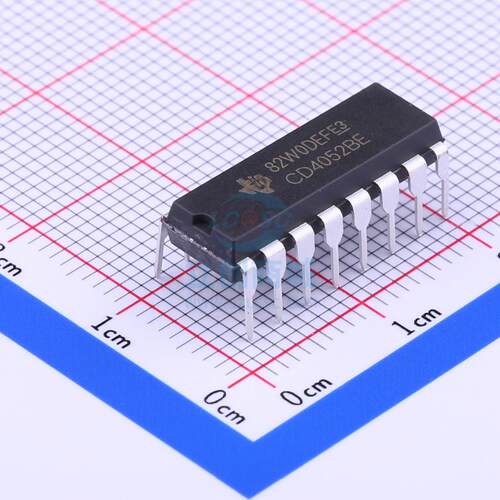 模拟开关/多路复用器 CD4052BE DIP-16 TI()