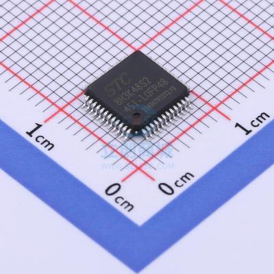 单片机(MCU/MPU/SOC) STC8H3K48S2-45I-LQFP48 LQFP-48 STC 全新
