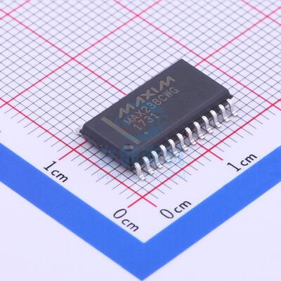 RS232芯片 MAX238CWG+T SOIC-24_300mil MAXIM(美信)