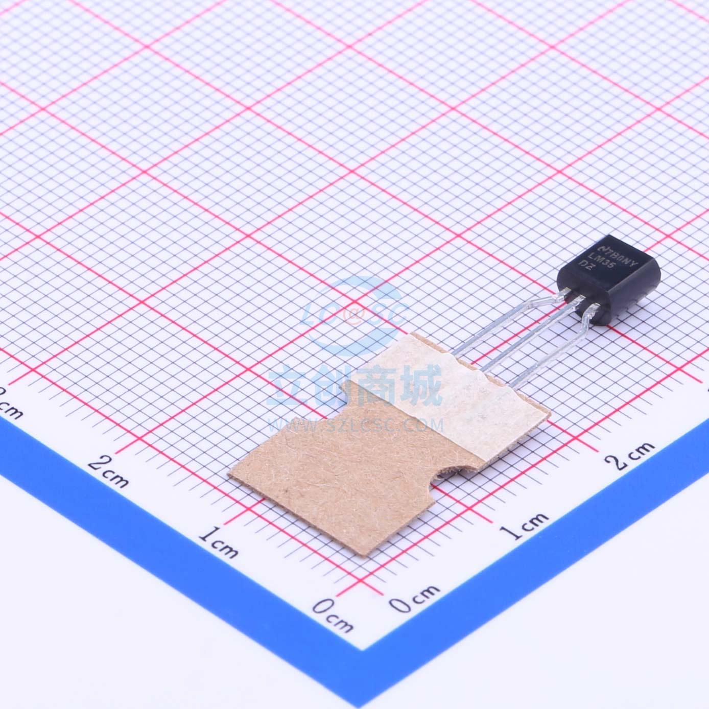 温度传感器 LM35DZ/LFT1 TO-92(TO-92-3) TI 全新原装进口