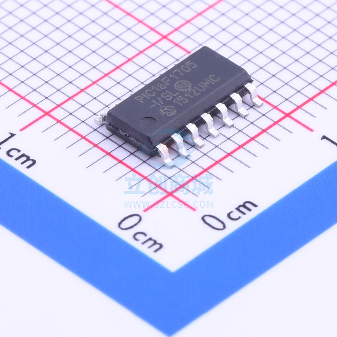 单片机(MCU/MPU/SOC) PIC16F1705-I/SL SOIC-14_150mil MIC 全新