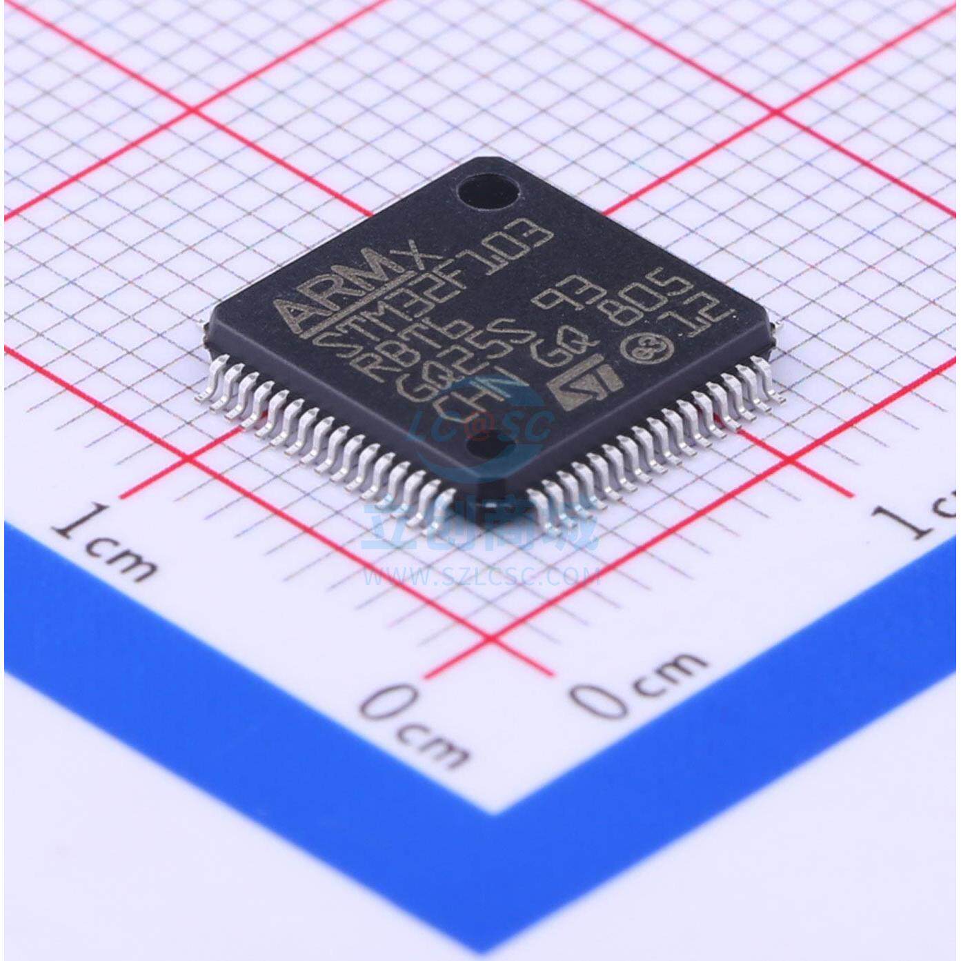 单片机(MCU/MPU/SOC) STM32F103RBT6 LQFP-64_10x10x05P ST 全新