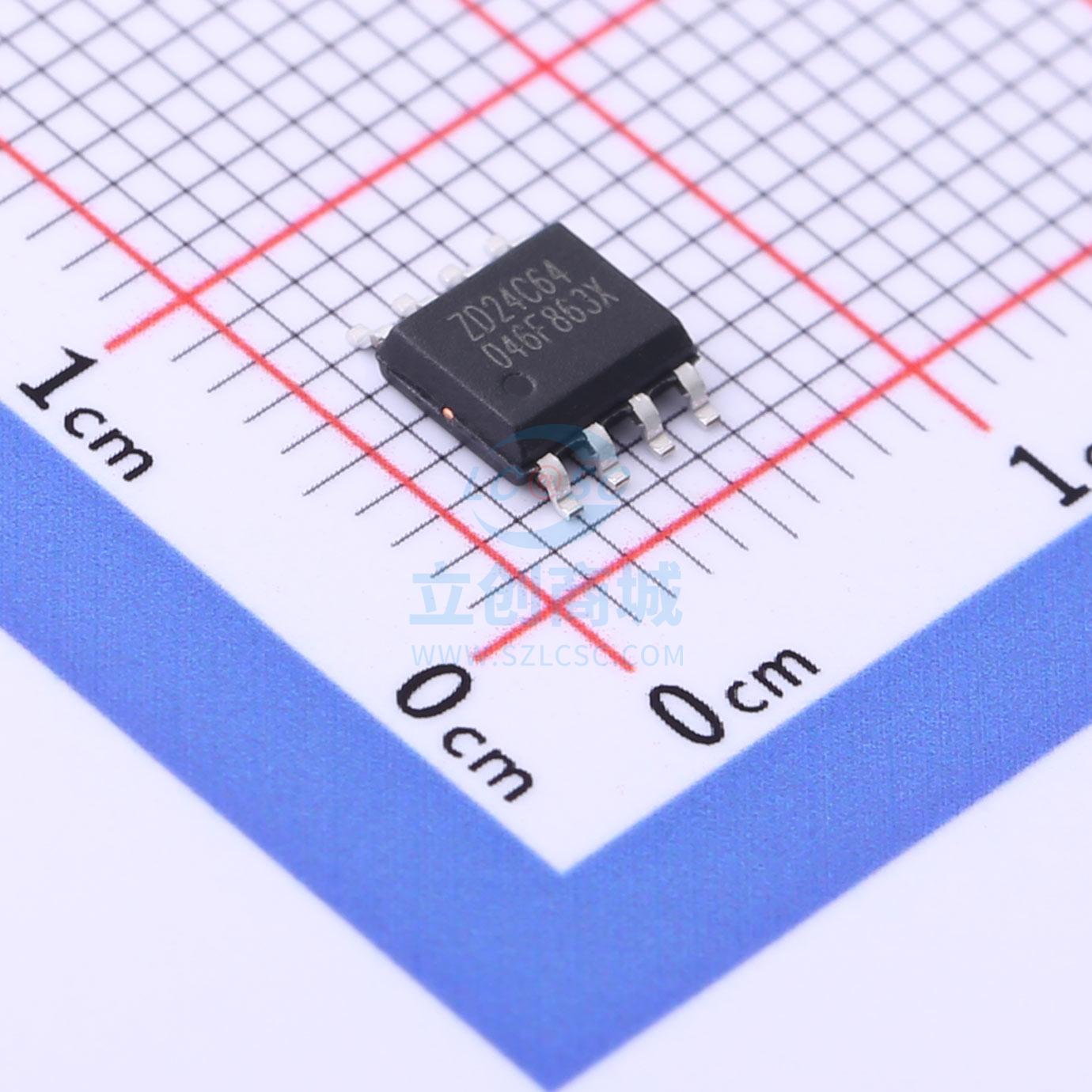EEPROM ZD24C64A-SSGMT SOP-8_150mil Zetta(澜智)