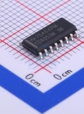 模拟开关/多路复用器 CD4053BM96 SOIC-16_150mil TI 全新原装进