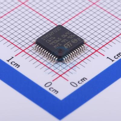 单片机 STM32F030C6T6TR LQFP-48 ST 全新原装进口