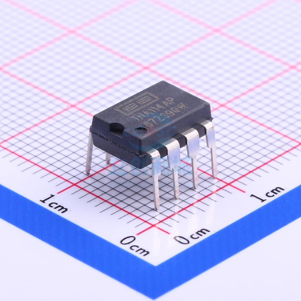 仪表放大器 INA114AP DIP-8 TI()
