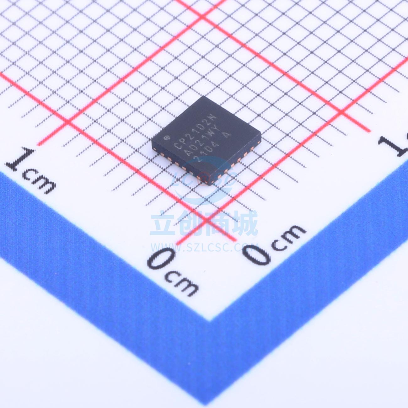 USB芯片 CP2102N-A02-GQFN24R QFN-24_4x4x05P SILICON LABS(芯科