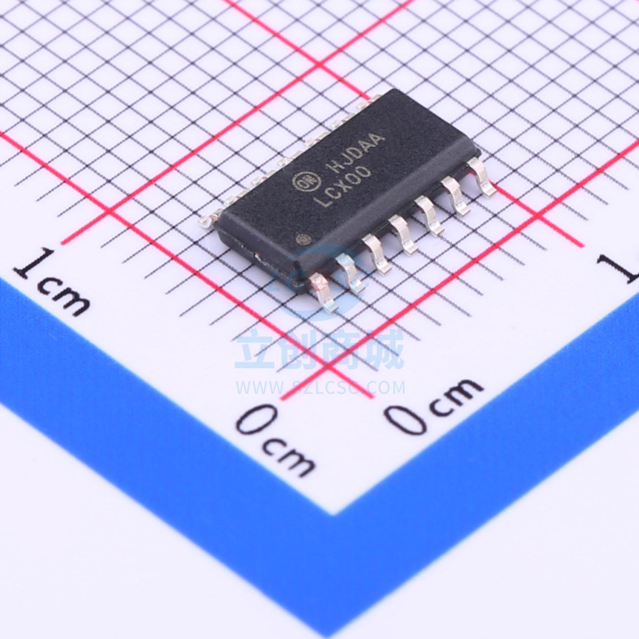 逻辑门 74LCX00MX SOIC-14 ON 全新原装进口