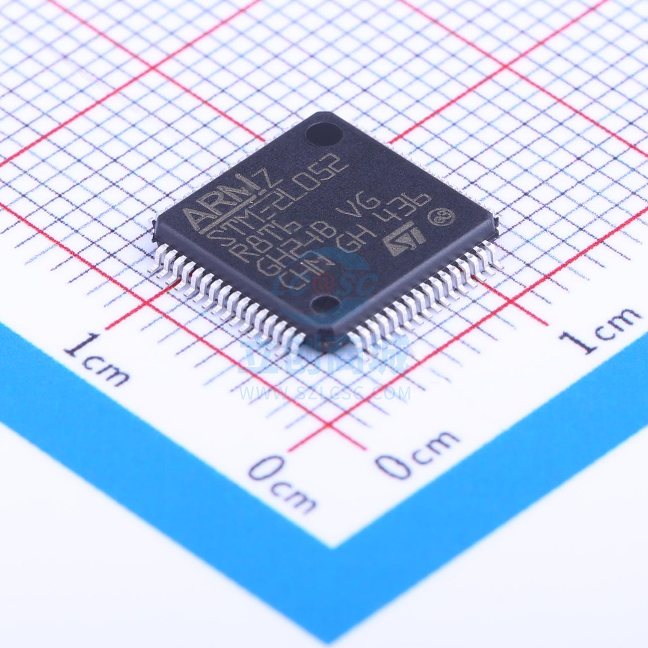 单片机(MCU/MPU/SOC) STM32L052R8T6 LQFP-64_10x10x05P ST 全新
