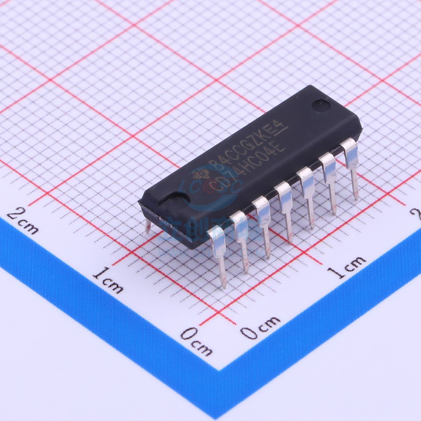 反相器 CD74HC04E PDIP-14 TI()