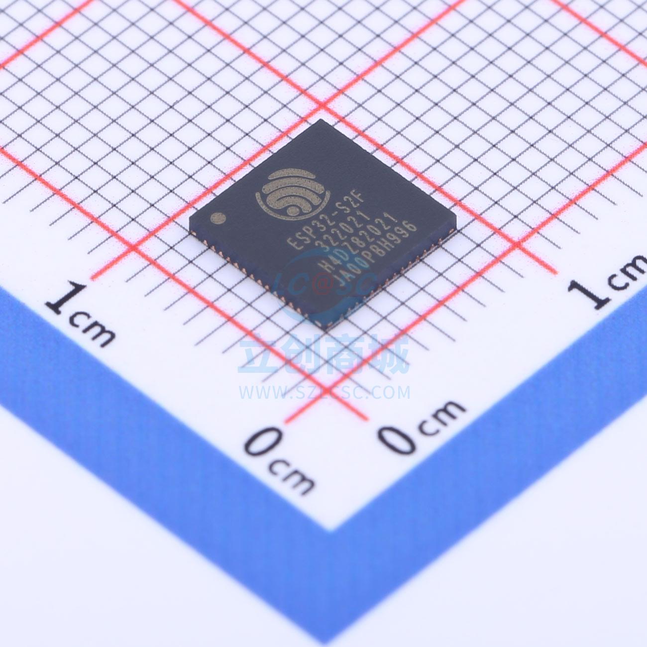 无线收发芯片 ESP32-S2FH4(4MB) QFN-56 全新原装进口