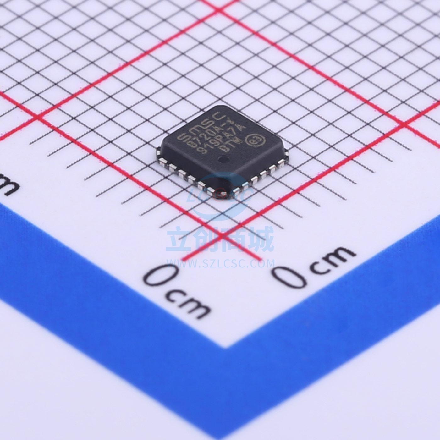 以太网芯片 LAN8720AI-CP-TR QFN-24_4x4x05P 全新原装进口