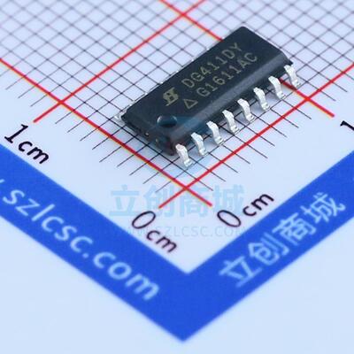 模拟开关/多路复用器 DG411DY-T1-E3 SOIC-16_150mil 全新原装进