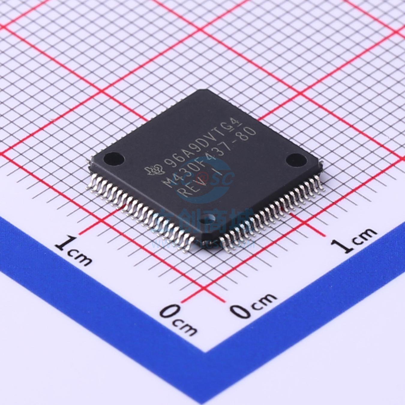 单片机 MSP430F437IPNR LQFP-80 TI 全新原装正品