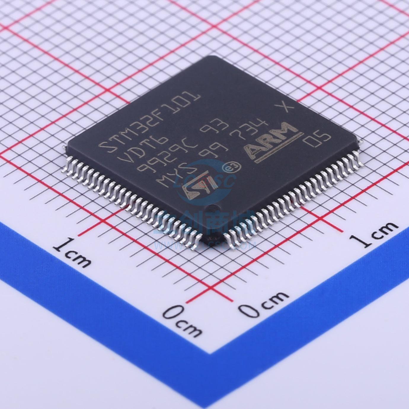 单片机芯片IC STM32F101VDT6 LQFP-100_14x14x05P ST 全新原装进