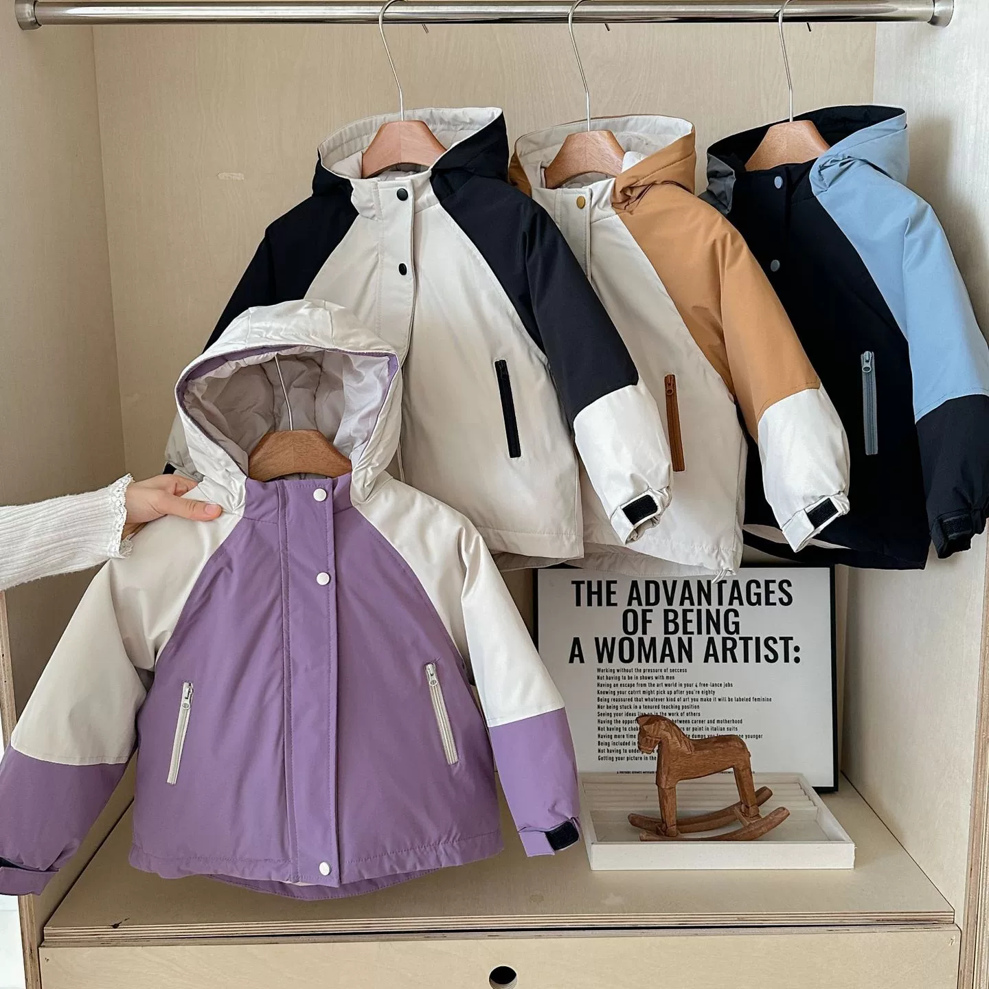 【杜邦三防白鸭绒派克服】儿童羽绒服冬季男童冲锋衣女童加厚外套