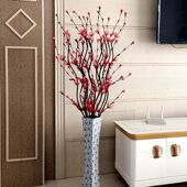 叶脉干花花束落地假花仿真花客厅摆件摆设大束家居装 饰花插花干枝