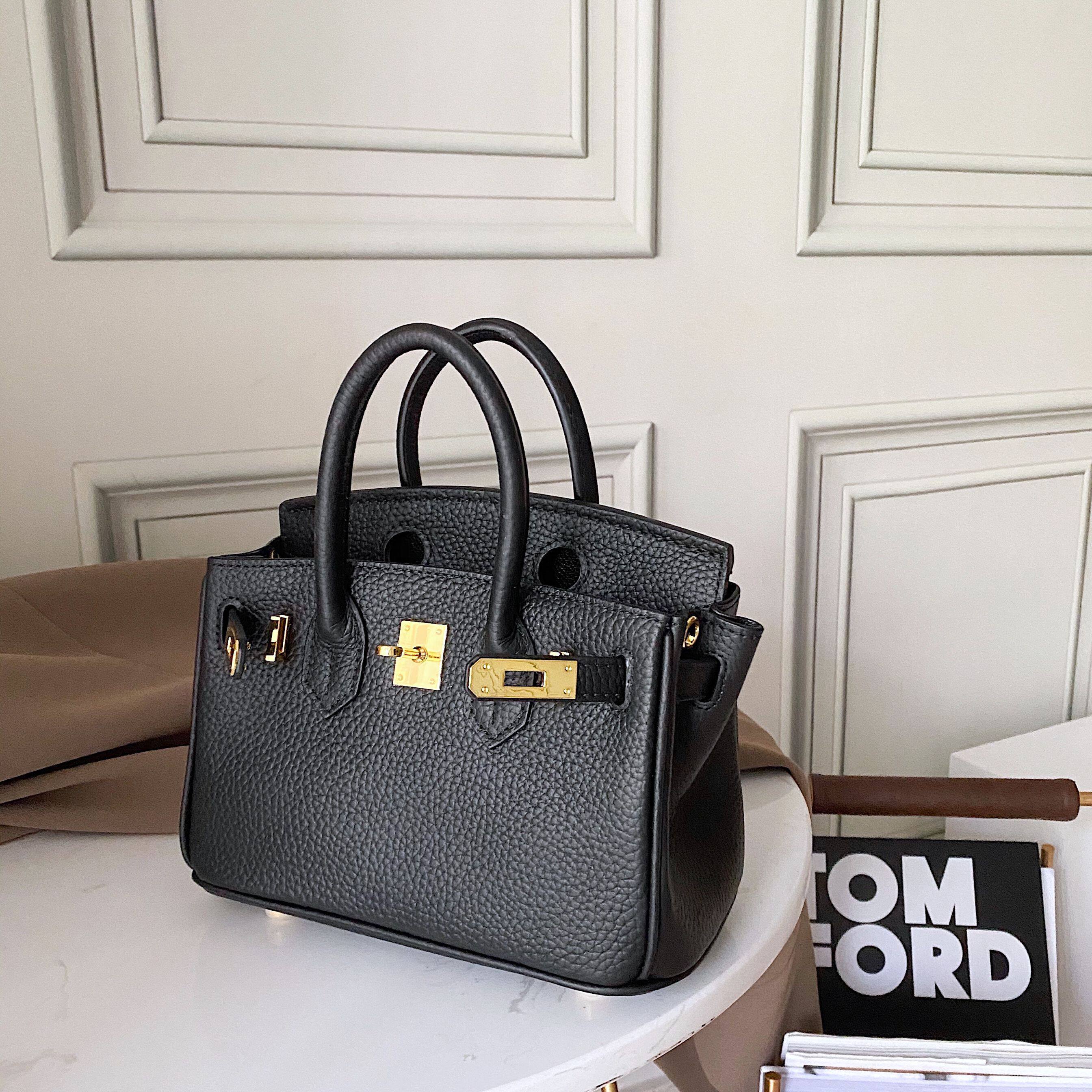 thumbnail for 2026 Autumn/Winter New Mini Tote Bag Cowhide Small Square Bag for Women, Genuine Leather Single Shoulder Crossbody Bag Handheld, Handbag for Women
