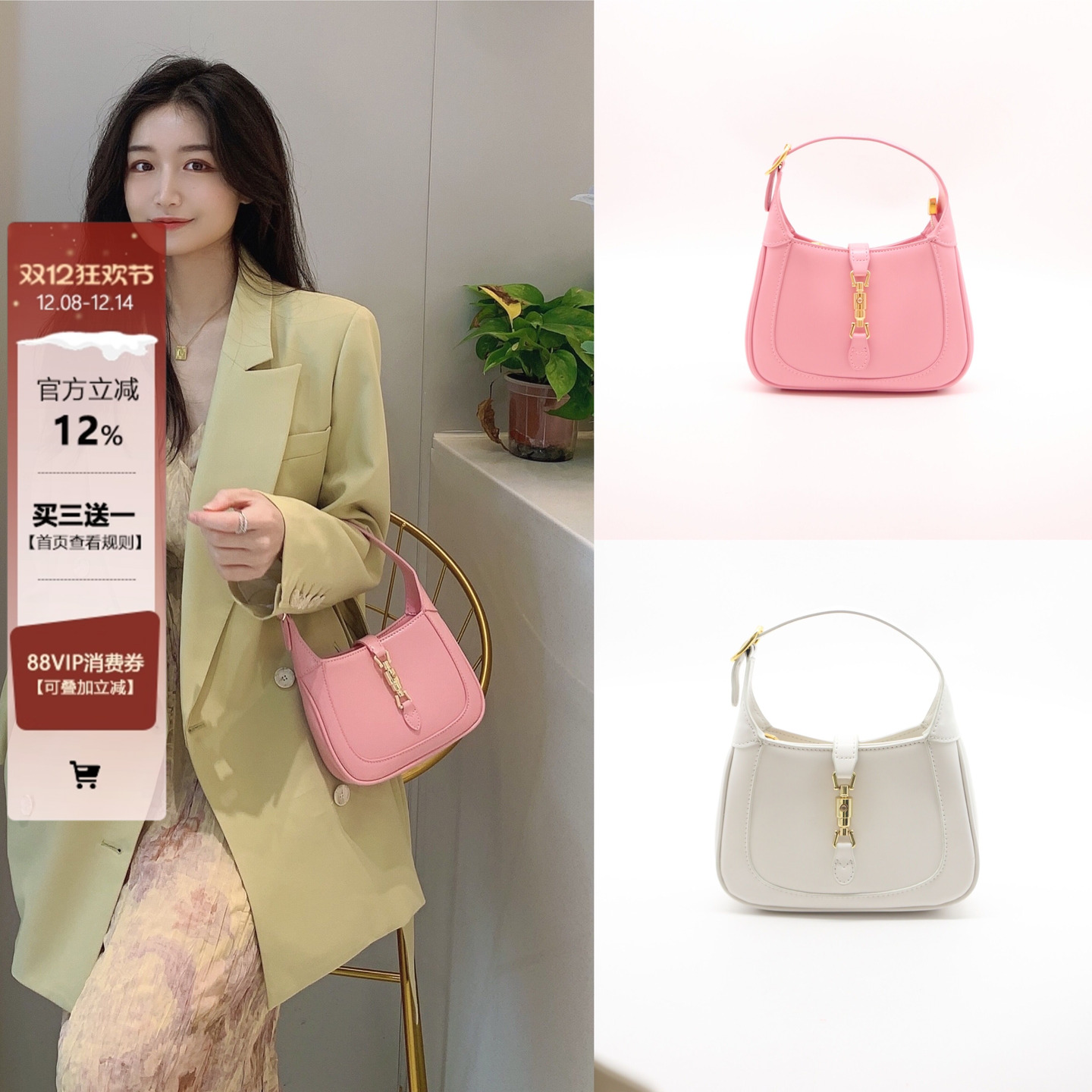 真皮法式腋下包包手提单肩包复古