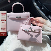 梦幻紫mini二代小方包女高级感真皮手提包2026新款 百搭单肩斜挎包