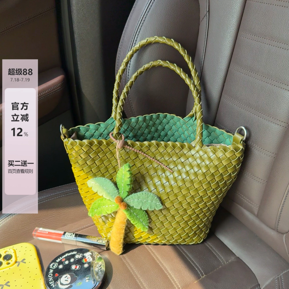 手工编织包包女手提菜篮子包