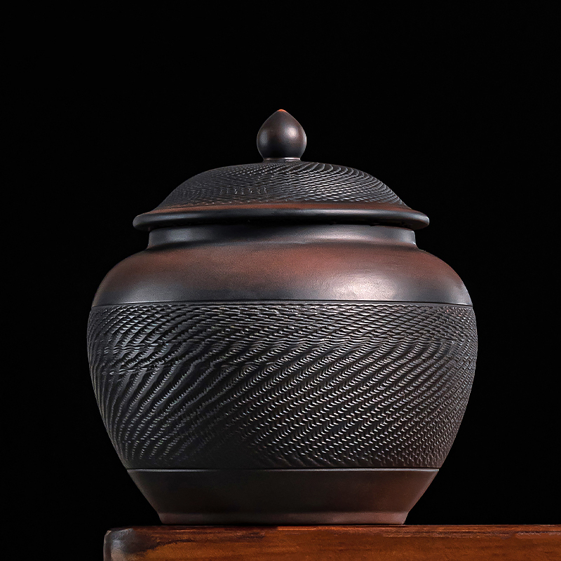 2023新款紫陶茶叶罐高端