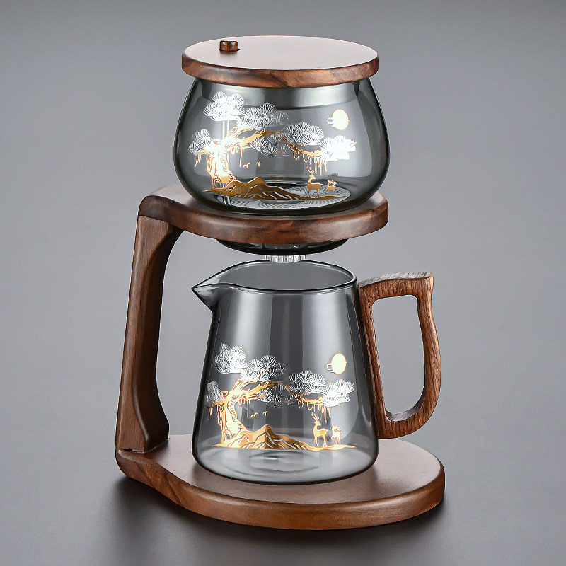 泡茶壶2025新款玻璃茶具轻奢高档懒人功夫泡茶器自动分离茶水茶壶