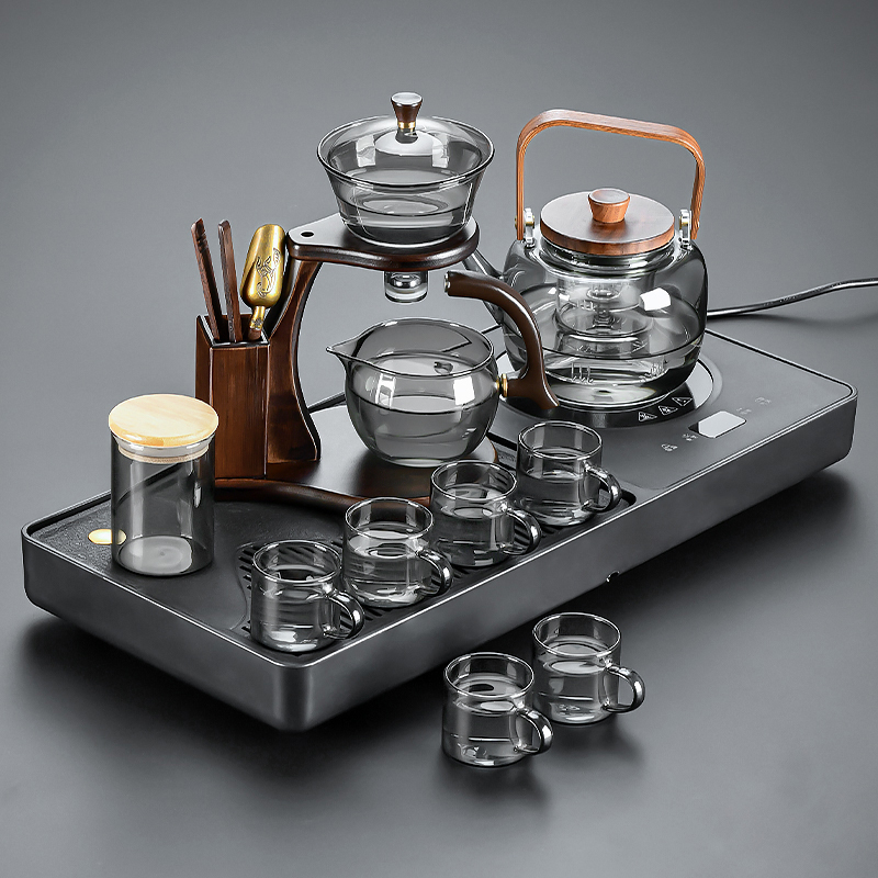 小型自动茶盘电陶炉烧水壶套装