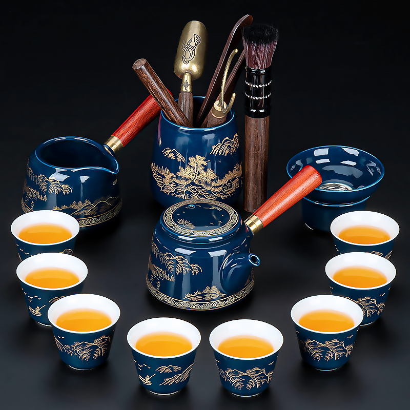 侧把泡茶壶家用简约茶具套装