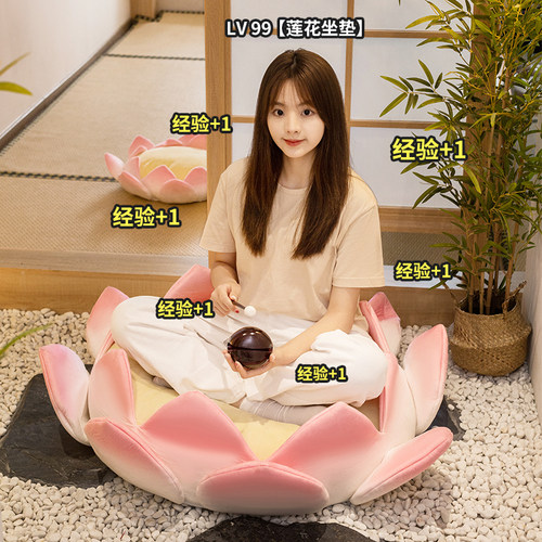 歪瓜出品恶搞好运莲莲毛绒坐垫