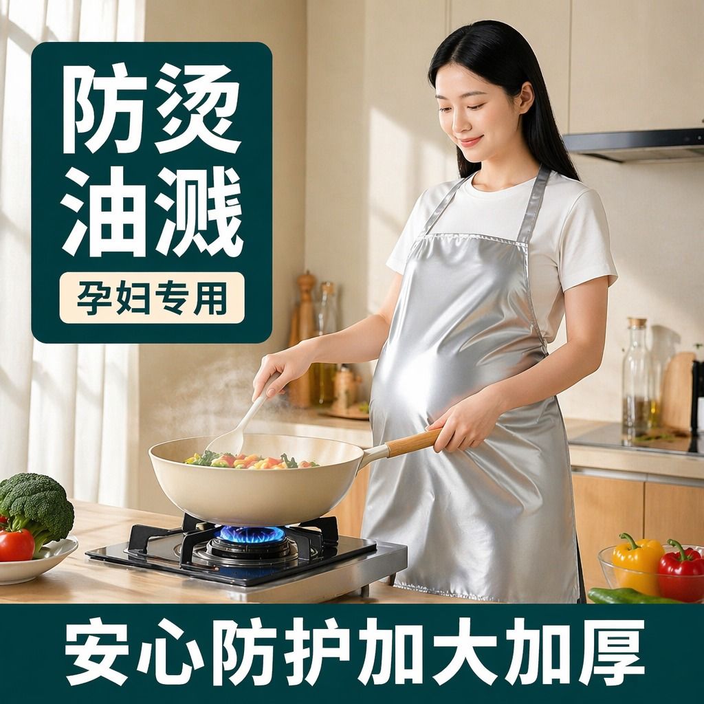 防辐射孕妇围裙防辐射衣服银纤维围裙厨房做饭上班电脑防辐射办公
