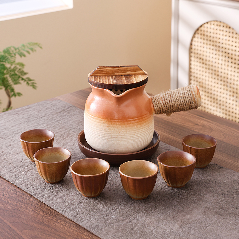 围炉煮茶壶器具网红烤奶茶罐罐壶明火干烧中式侧把壶套装2025新款