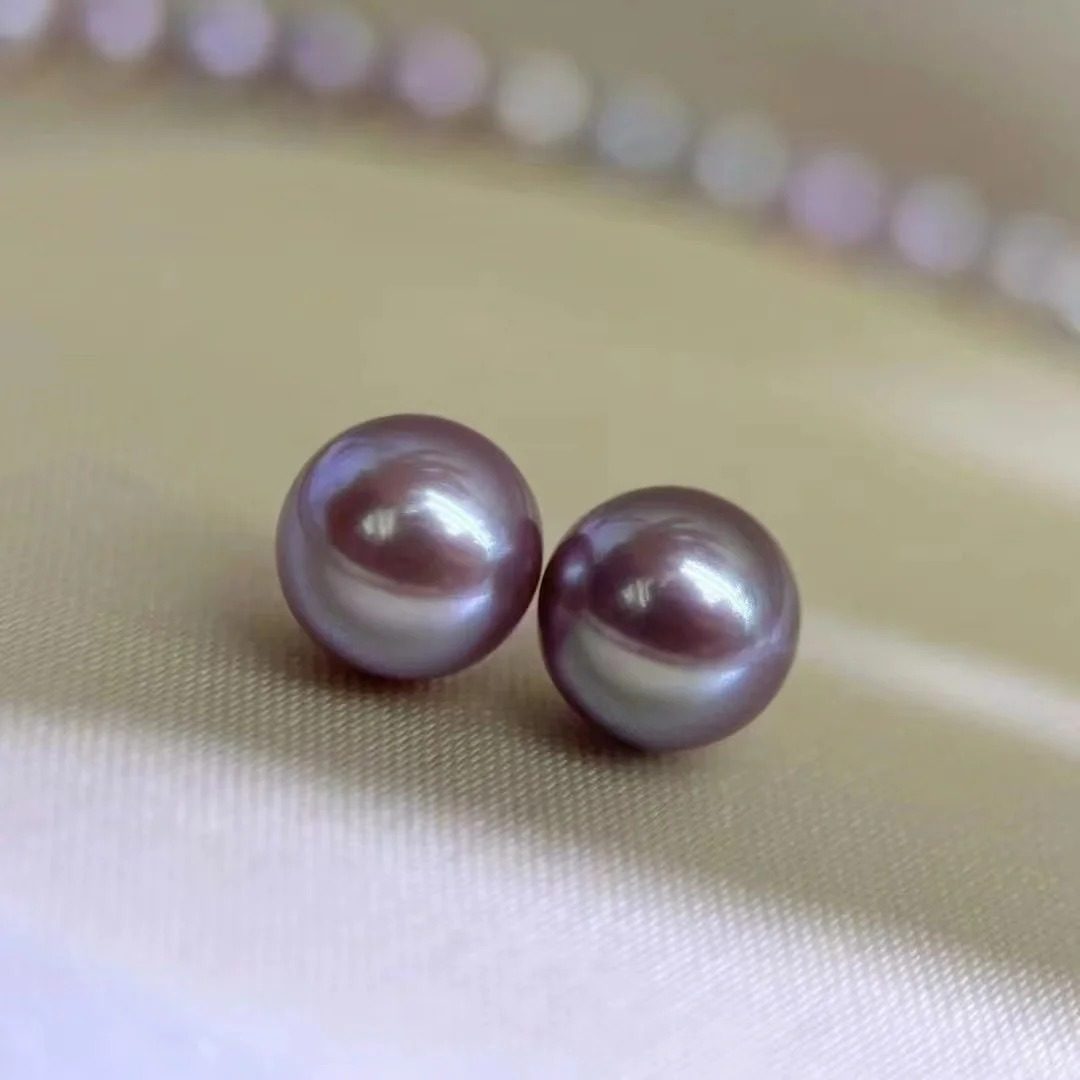 8-9mm紫色耳钉ESA607,饰品/流行首饰/时尚饰品新,耳钉,淘宝优惠券,粉丝福利购,淘宝优惠卷