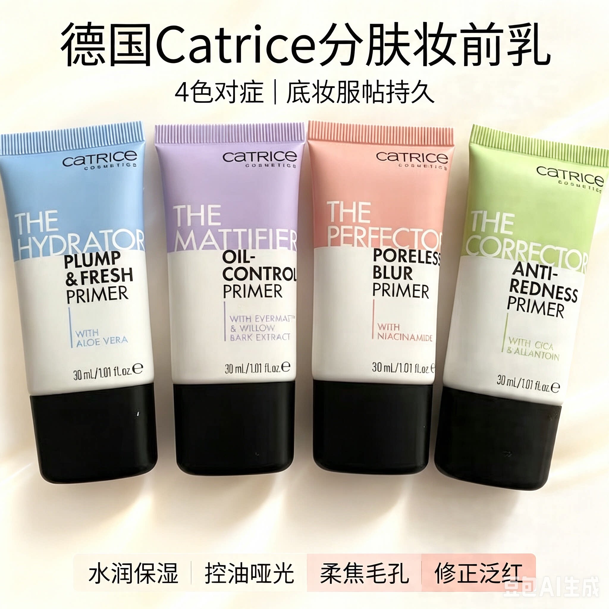 德国catrice修红妆前乳细孔控油隔离霜遮瑕打底裸妆哑光隐形30ml