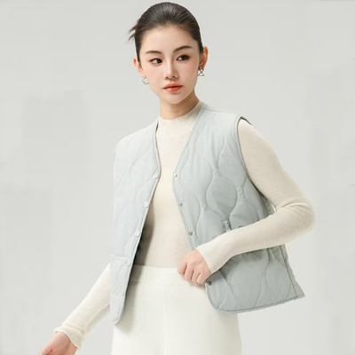 维宾秋冬季轻与绵羊毛马甲长袖