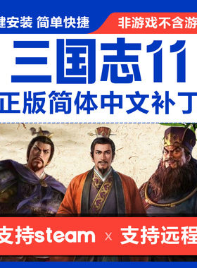 三国志威力加强版11\san11pk简体中文汉化补丁 支持steam非游戏