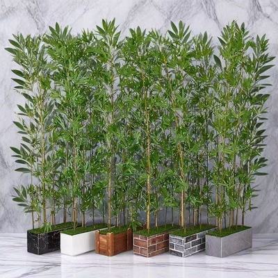 仿真竹子加密竹子室内装饰假竹子隔断屏风挡墙造景室外装饰竹盆栽