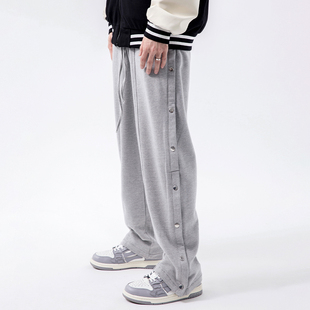 子长裤 烦恼 高街fog休闲运动裤 直筒排扣卫裤 男 Octopusl潮牌秋季