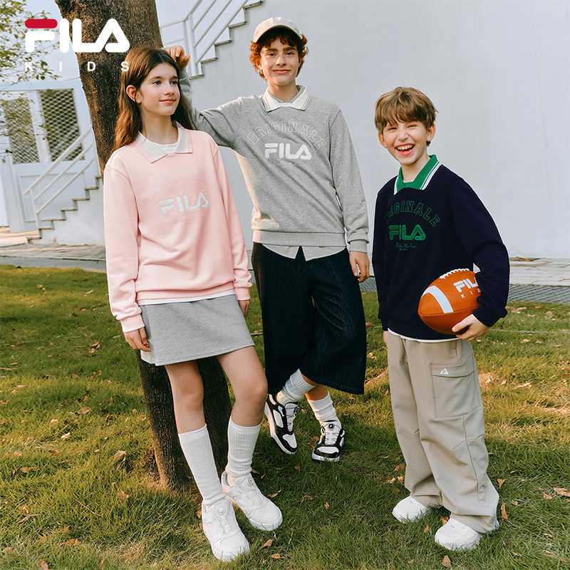 FILA斐乐男女童套头卫衣